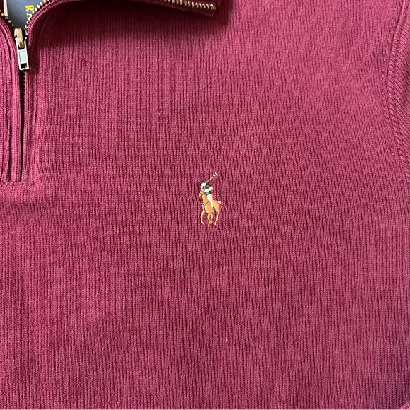 Polo Ralph Lauren Men’s 1/4 Zip Sweater Size Small - Picture 2 of 5